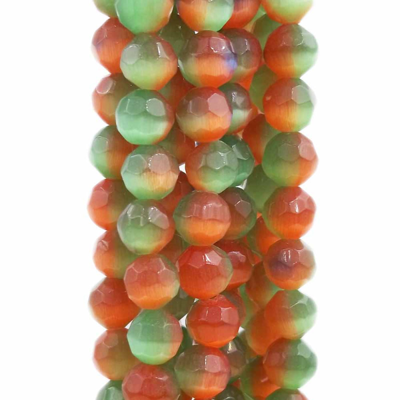 occhi di gatto multicolor tondo sfaccettato 6 mm filo 40 cm (ochhgt) - pietreeminuterie.com
