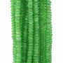 Occhi di gatto rondella verde 4.3x2 mm filo 35/40 cm