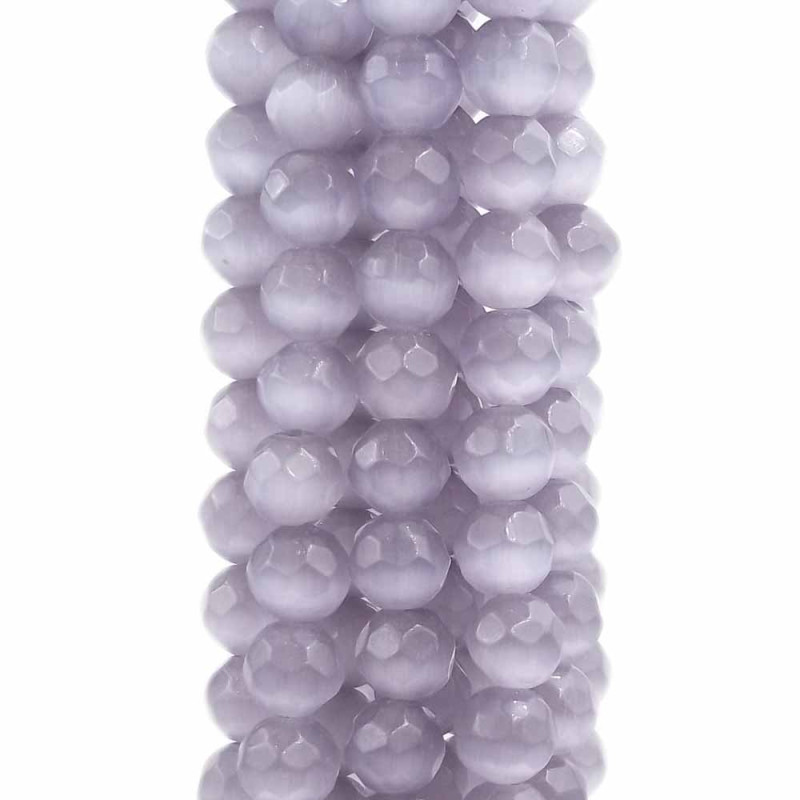 occhi di gatto viola tondo sfaccettato 6 mm filo 40 cm (ovvx19) - pietreeminuterie.com