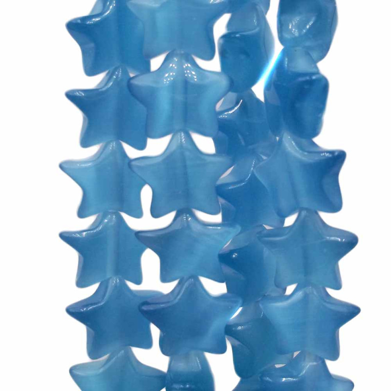 Stella occhi di gatto blu chiaro 10 mm pacco 10 pezzi (cxw4) - pietreeminuterie.com