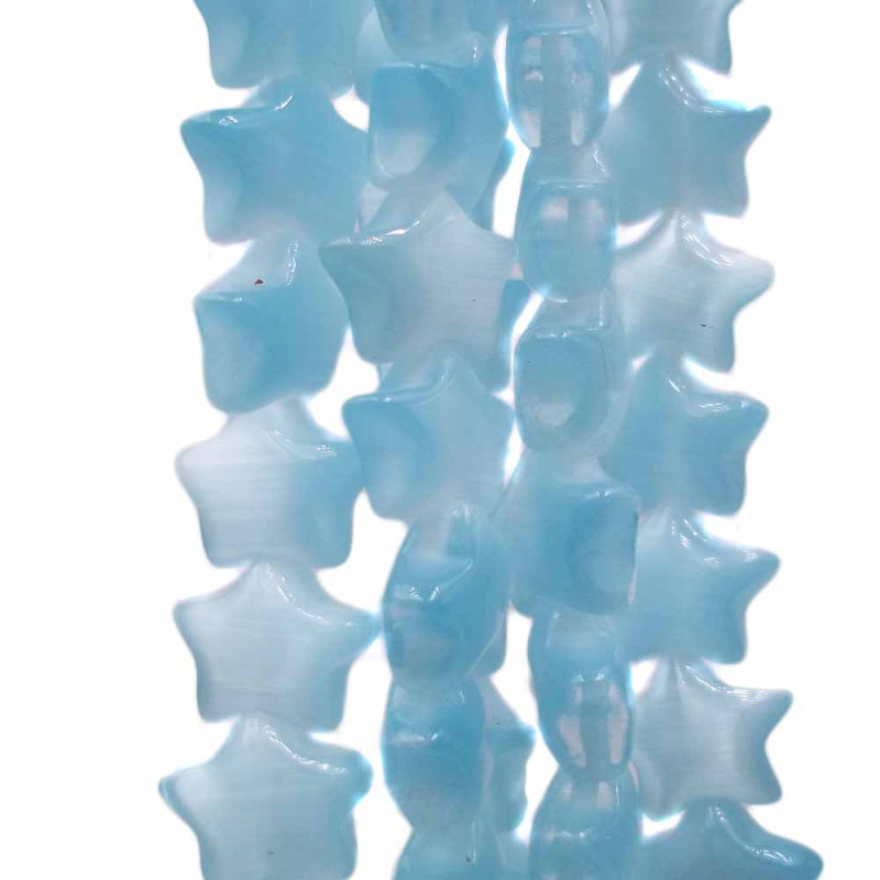 Stella occhi di gatto celeste 10 mm pacco 10 pezzi (cxw2) - pietreeminuterie.com