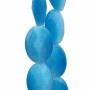 Occhi di gatto ovale azzurre 18x13 mm pacco da 4 pezzi
