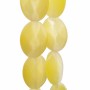 Occhi di gatto ovale giallo 18x13 mm pacco da 4 pezzi