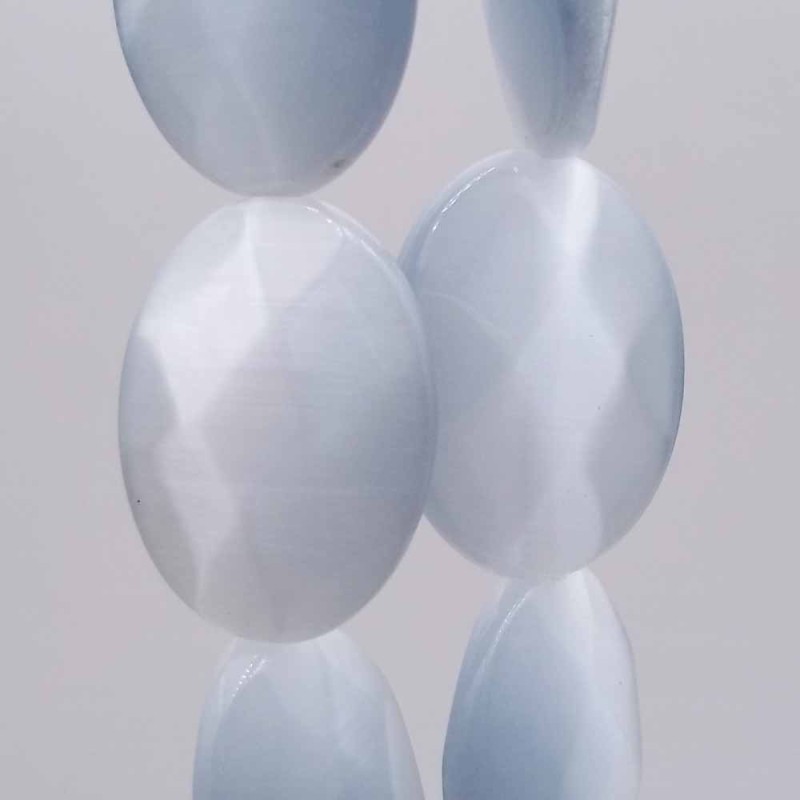Occhi di gatto ovale grigie 18x13 mm pacco da 4 pezzi (occ18gg) - pietreeminuterie.com