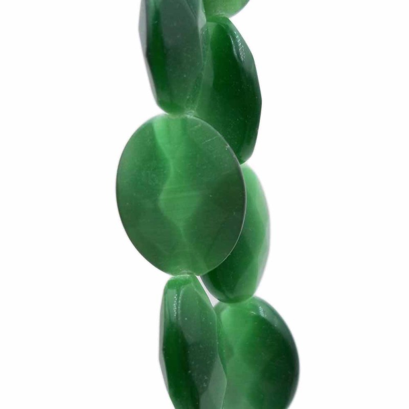 Occhi di gatto ovale verdi 18x13 mm pacco da 4 pezzi (occ18tt) - pietreeminuterie.com