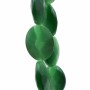 Occhi di gatto ovale verdi 18x13 mm pacco da 4 pezzi