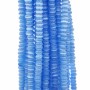 Occhi di gatto rondella azzurro 4.3x2 mm filo 35/40 cm
