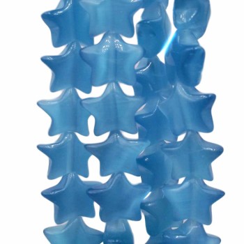 Stella occhi di gatto blu chiaro 10 mm pacco 10 pezzi Stella occhi di gatto blu chiaro 10 mm pacco 10 pezzi