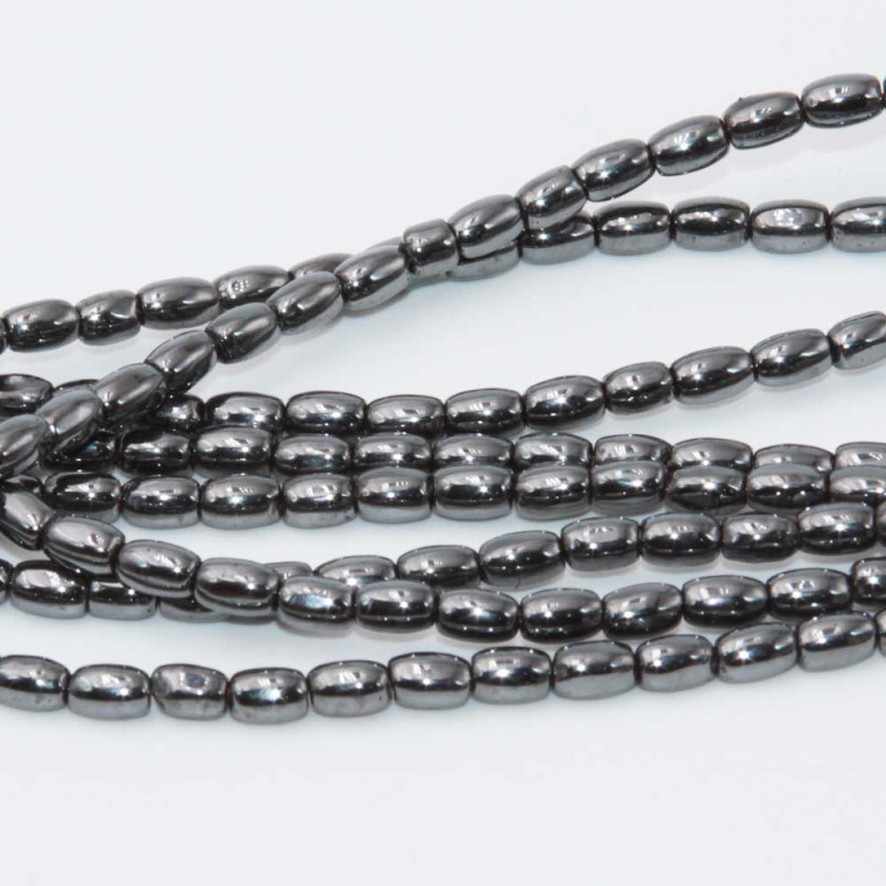 Ematite barilotto 4.5x3 filo 40 cm (off-09011) - pietreeminuterie.com