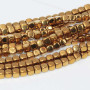 Ematite pepite oro 4 mm filo 40 cm