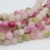 Agata colorata rosa tonda liscia 6 mm flo 40 cm