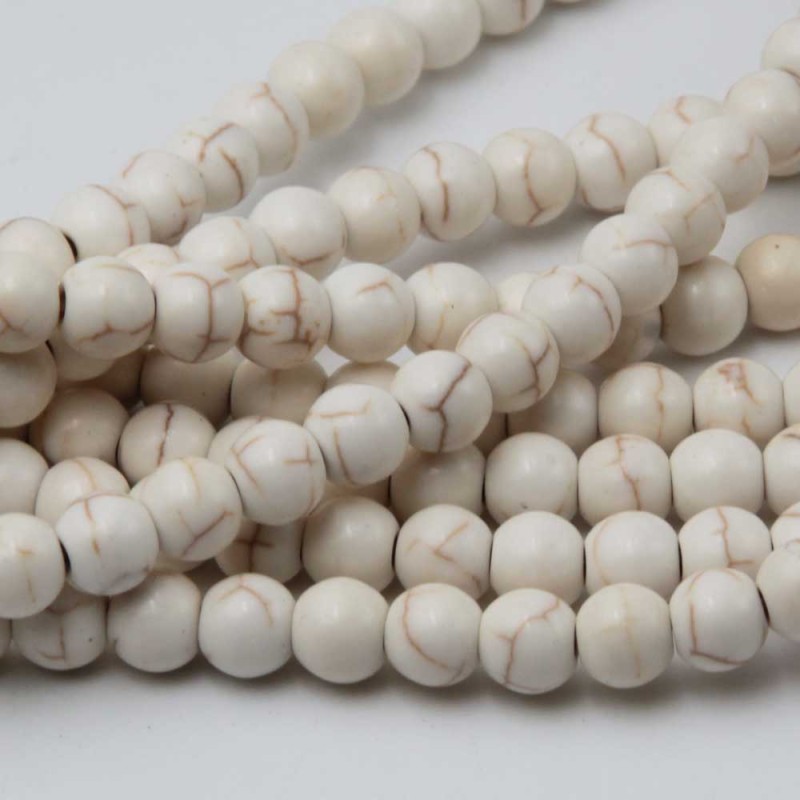 Aulite sint. bianca 6 mm filo 40 cm (off-0033) - pietreeminuterie.com