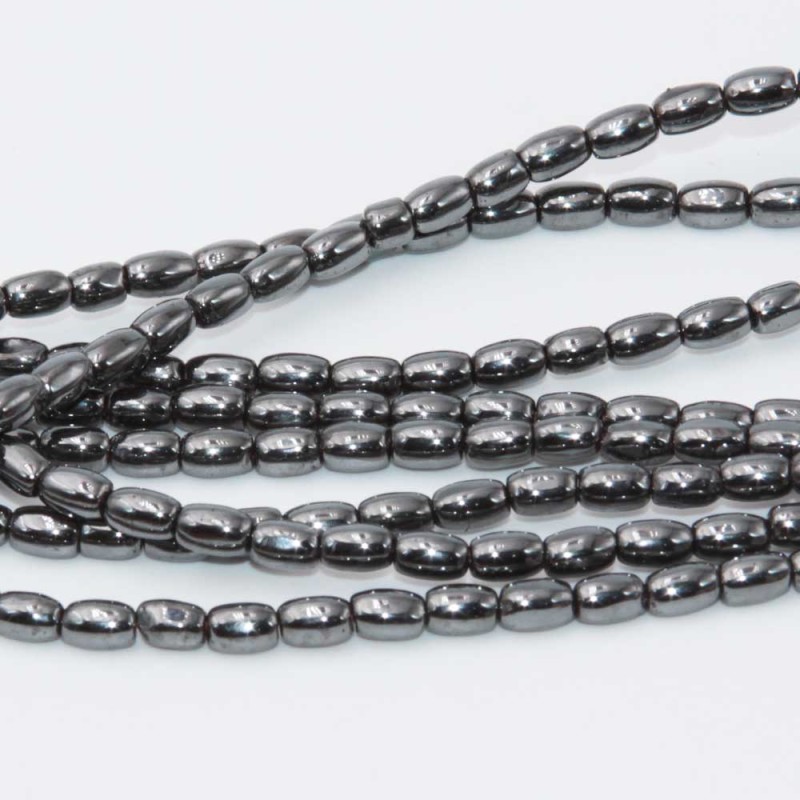Ematite barilotto 4.5x3 filo 40 cm (off-09011) - pietreeminuterie.com