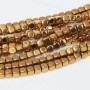 Ematite pepite oro 4 mm filo 40 cm
