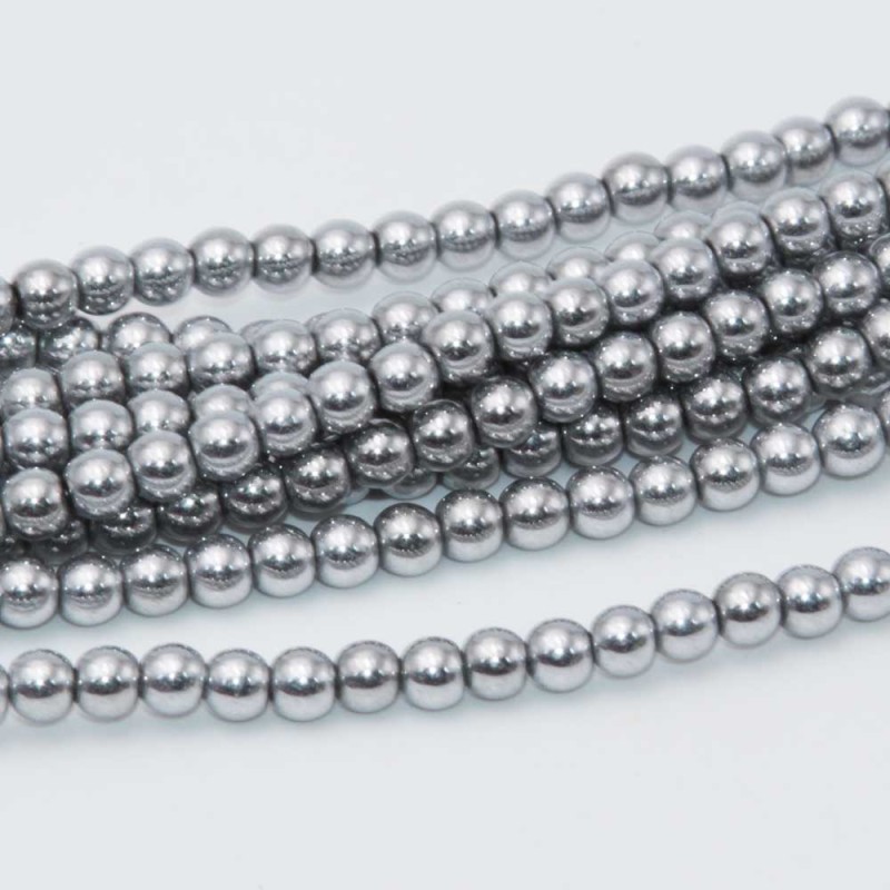 Ematite tonda liscia 4 mm filo 40 cm - offe-0033 - pietreeminuterie.com Ematite tonda liscia 4 mm filo 40 cm (offe-0033) - pietreeminuterie.com