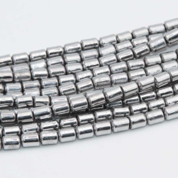 Ematite tubicino 5x4 mm filo 40 cm Ematite tubicino 5x4 mm filo 40 cm