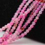 Agata rosa striata 4 mm tonda liscia filo 40 cm