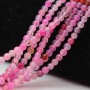 Agata rosa striata 4 mm tonda liscia filo 40 cm