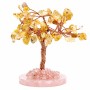 Albero con pietre dure di quarzo citrino 9 cm circa conf. 1 pz