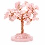Albero con pietre dure di quarzo rosa 9 cm circa conf. 1 pz