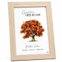 Cornice in legno con albero della vita in corniola 21x15.5 cm conf. 1 pz