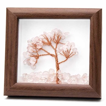 Cornice in legno albero quarzo 12x12 cm  conf. 1 pz