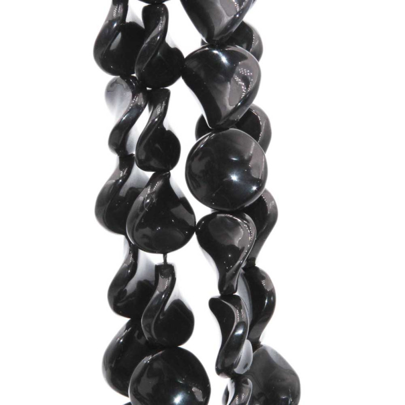 Onice nero disco ondulato 16 mm 4 pz (onix66disc) - pietreeminuterie.com