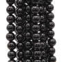 Onice nero tondo liscio sint. 3 mm filo 40 cm