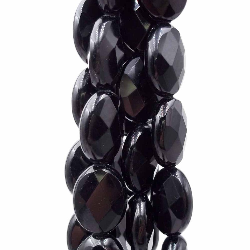 Onice nero ovale sfaccettato 18x13 mm pacco 2 pezzi - onic2 - pietreeminuterie.com Onice nero ovale sfaccettato 18x13 mm pacco 2 pezzi (onic2) - pietreeminuterie.com