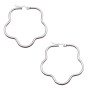Orecchini in acciaio fiore 44 mm pacco 2 pezzi