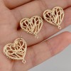 Orecchini a perno cuore placcato oro 14 kt 16.5 mm 2 pz - her50a55a - pietreeminuterie.com Orecchini a perno cuore placcato oro 14 kt 16.5 mm 2 pz (her50a55a) - pietreeminuterie.com