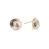 Orecchini a perno tondo strass centrale ovale placcato oro 14 kt 10 mm 2 pz - ss43a55a - pietreeminuterie.com Orecchini a perno tondo strass centrale ovale placcato oro 14 kt 10 mm 2 pz (ss43a55a) - pietreeminuterie.com