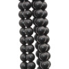 Ossidiana tonda liscia 8 mm nera opaca filo 40 cm (pk1394) - pietreeminuterie.com