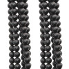 Ossidiana tonda liscia 4 mm nera opaca filo 40 cm (pxx36p) - pietreeminuterie.com