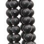 Ossidiana nera opaca 12 mm liscia filo 40 cm