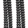 Ossidiana tonda liscia 4 mm nera opaca filo 40 cm (pxx36p) - pietreeminuterie.com