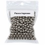 Pacco ingrosso Palline in acciaio 4x3 mm foro 1.5 mm 300pz