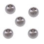 Palline in acciaio pieno 4x3 mm foro da 1.5 mm pacco 40 pz