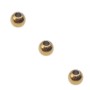 Palline in acciaio oro 5x4 mm foro 2 mm pacco 30 pezzi