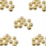 Palline placcate oro 18kt 2 mm pacco 100 pz