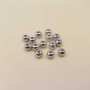 Palline placcate oro bianco 18kt 3 mm 100 pz