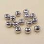 Palline placcate oro bianco 18kt 5 mm 50 pz