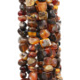 Pietre dure Pepite agata diaspro e corniola 7/9 mm fio 40 cm