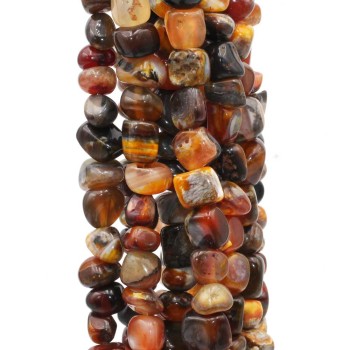 Pietre dure Pepite agata diaspro e corniola 7/9 mm fio 40 cm Pietre dure Pepite agata diaspro e corniola 7/9 mm fio 40 cm