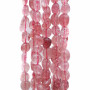 Quarzo rosa pepite lisce irregolari 6/8 mm filo 35 cm