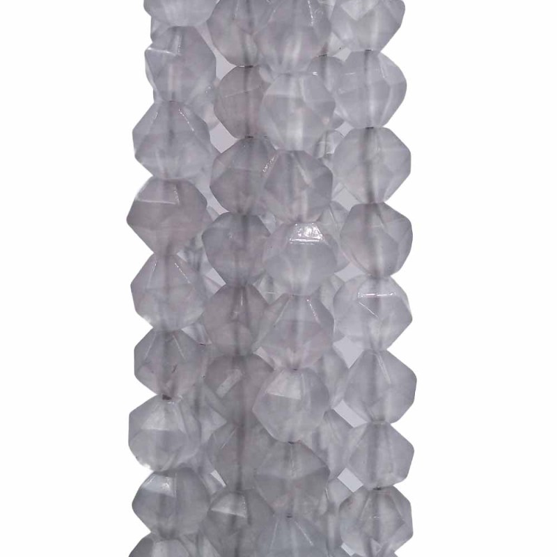 Pepite in pietra dura quarzo grigio 8 mm (circa) pacco 10 pezzi (mio1l) - pietreeminuterie.com