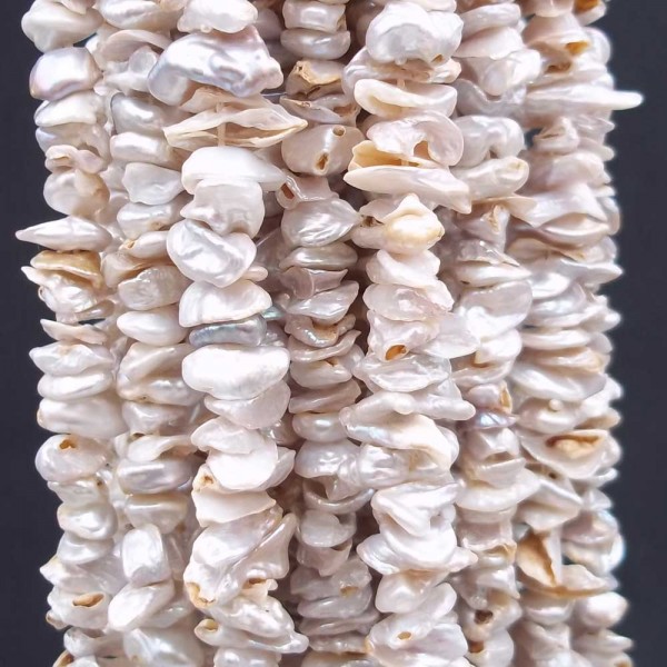 Perle Di Fiume | Perle di fiume chips 8/12 mm filo 35 cm - chip810m
