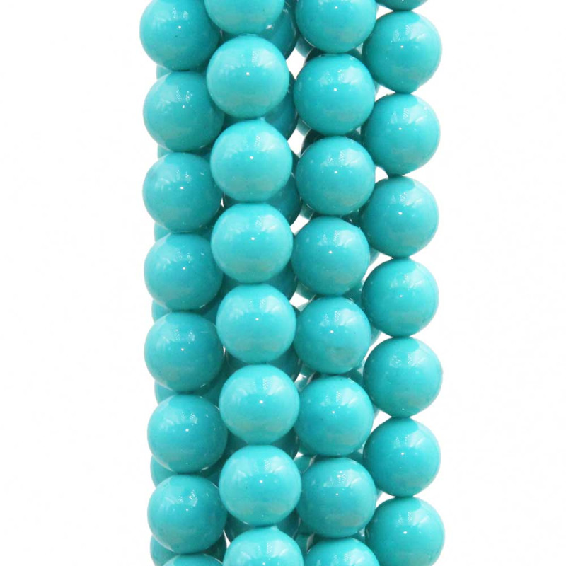 Perle di maiorca tonde lisce 6 mm filo 40 cm (ma-1-71) - pietreeminuterie.com