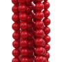 Perle di maiorca tonde lisce 6 mm rosse filo 40 cm