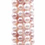 Perle di maiorca tonde lisce 8 mm colori cipria mix filo 40 cm